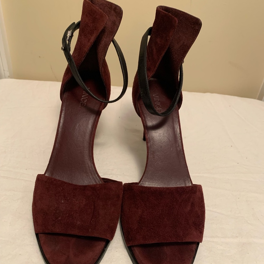 Vince Brown Suede Stiletto Heels 10